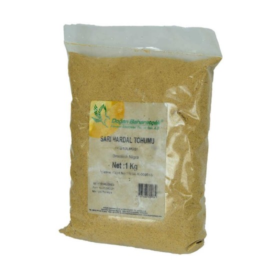 Hardal Tohumu Öğütülmüş Doğal Sarı 1000 Gr Paket Hardal Tohumu Öğütülmüş Doğal Sarı 1000 Gr Paket
