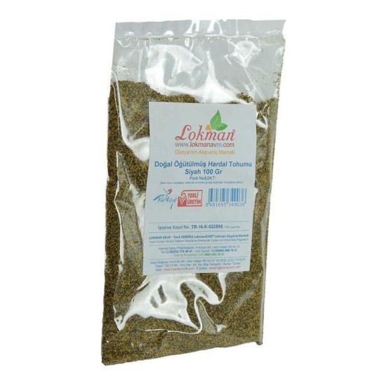 Hardal Tohumu Öğütülmüş Doğal Siyah 100 Gr Paket Hardal Tohumu Öğütülmüş Doğal Siyah 100 Gr Paket