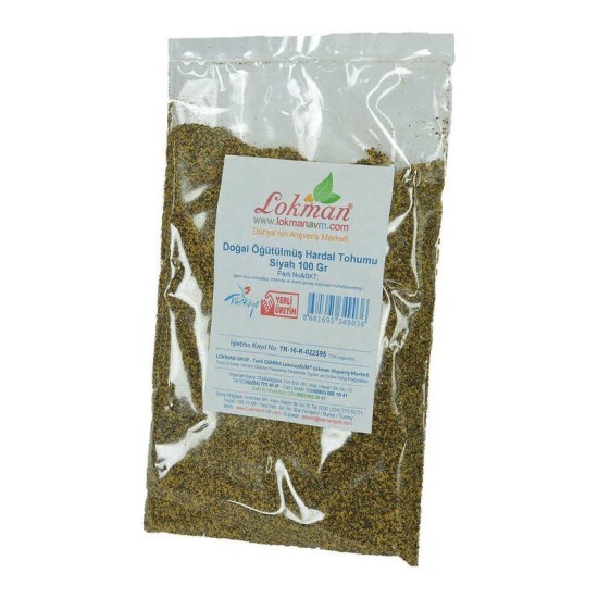 Hardal Tohumu Öğütülmüş Doğal Siyah 100 Gr Paket Hardal Tohumu Öğütülmüş Doğal Siyah 100 Gr Paket