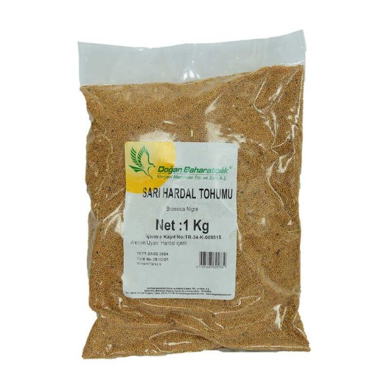 Hardal Tohumu Tane Doğal Sarı 1000 Gr Paket Hardal Tohumu Tane Doğal Sarı 1000 Gr Paket