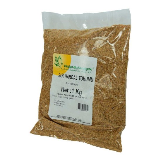 Hardal Tohumu Tane Doğal Sarı 1000 Gr Paket Hardal Tohumu Tane Doğal Sarı 1000 Gr Paket
