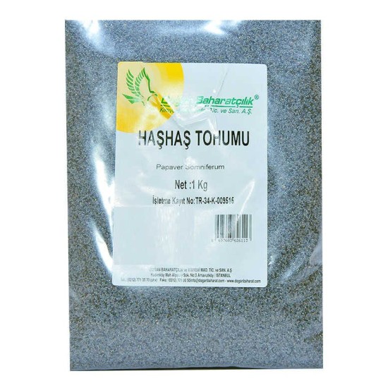 Haşhaş Tohumu Tane Doğal Mavi 1000 Gr Paket Haşhaş Tohumu Tane Doğal Mavi 1000 Gr Paket