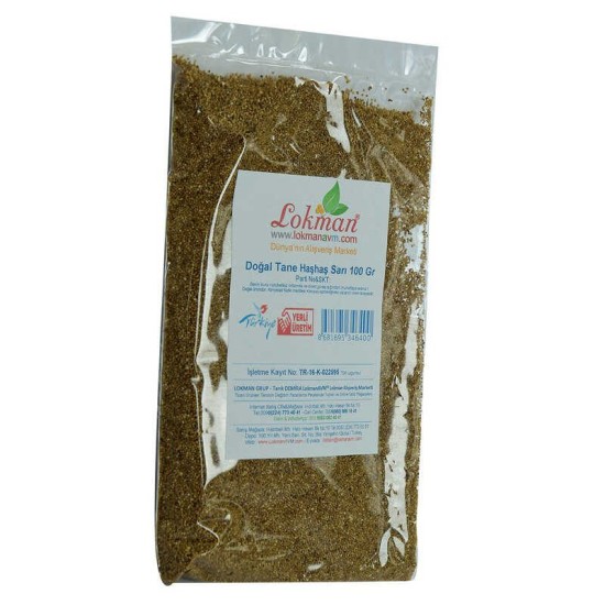Haşhaş Tohumu Tane Doğal Sarı 100 Gr Paket Haşhaş Tohumu Tane Doğal Sarı 100 Gr Paket