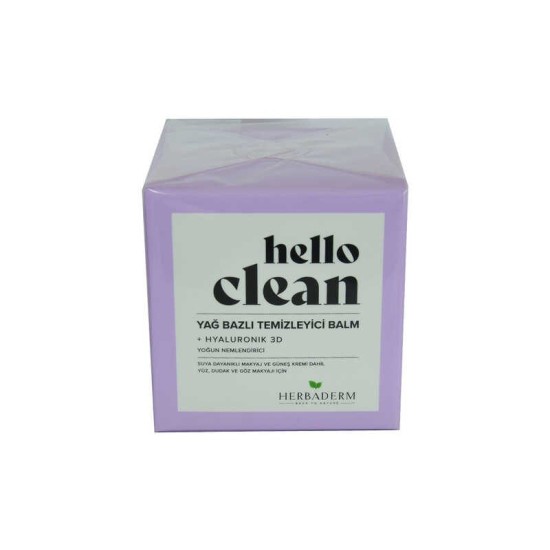 Hello Clean Yüz Dudak ve Göz için Yağ Bazlı Temizleyici Balm Hyaluronik 3D 100 ML Hello Clean Yüz Dudak ve Göz için Yağ Bazlı Temizleyici Balm Hyaluronik 3D 100 ML