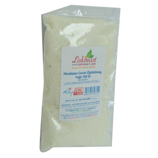 Hindistan Cevizi Öğütülmüş Yağlı 100 Gr Paket Hindistan Cevizi Öğütülmüş Yağlı 100 Gr Paket