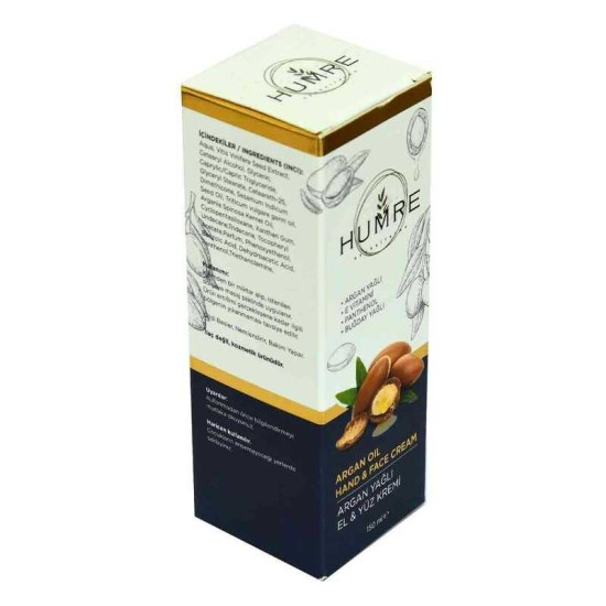 Humre Argan Yağlı E Vitaminli El ve Yüz Kremi 150 ML Humre Argan Yağlı E Vitaminli El ve Yüz Kremi 150 ML