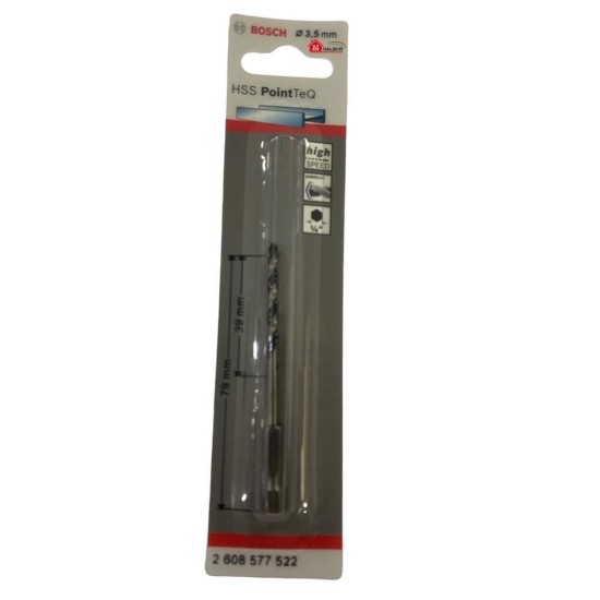 Pointteq Altıgen Şaftlı Hss Matkap Ucu 3,5 mm Pointteq Altıgen Şaftlı Hss Matkap Ucu 3,5 mm