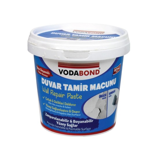Vodabond Duvar Tamir Macunu 500 gr Beyaz Vodabond Duvar Tamir Macunu 500 gr Beyaz