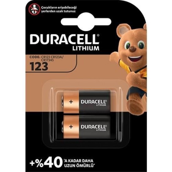 123A 3 Volt Lityum Pil 2 Adet 123A 3 Volt Lityum Pil 2 Adet