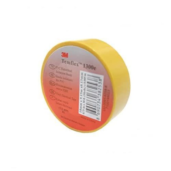3m Temflex Sarı İzole Elektrik Bant 18 mm 3m Temflex Sarı İzole Elektrik Bant 18 mm