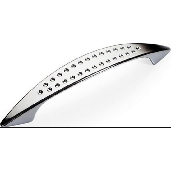 Noktalı Dolap Çekmece Kulpu 96 mm Krom Noktalı Dolap Çekmece Kulpu 96 mm Krom
