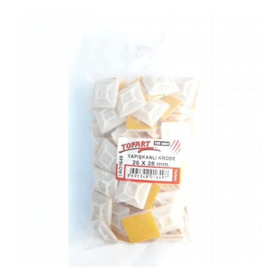Topart 01649 28X28 Yapışkan Kroşe (100 Adet) Topart 01649 28X28 Yapışkan Kroşe (100 Adet)