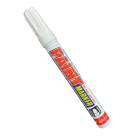 Mercure Paint Marker Beyaz Bilyalı Kalem Mercure Paint Marker Beyaz Bilyalı Kalem