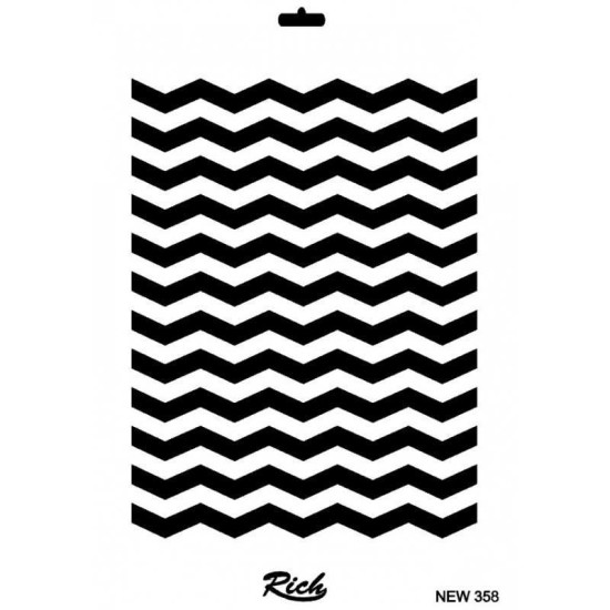 Rich New Seri N-358 Stencil 35x25 cm Rich New Seri N-358 Stencil 35x25 cm