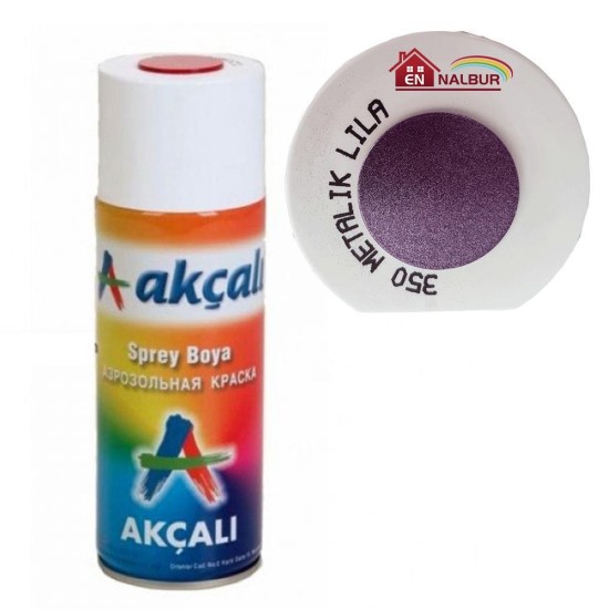 Akçalı Sprey Boya 400 ml 350 Metalik Lila Akçalı Sprey Boya 400 ml 350 Metalik Lila