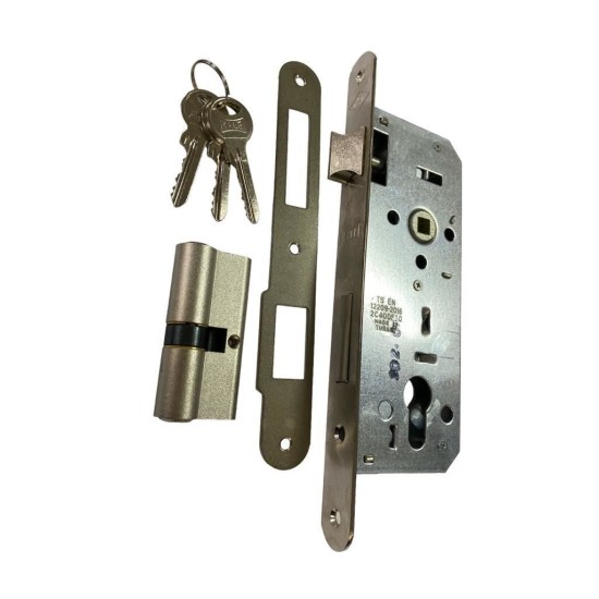 Kale Oval 15 R 40 mm Nikel Silindirli Kapı Kilidi Kale Oval 15 R 40 mm Nikel Silindirli Kapı Kilidi