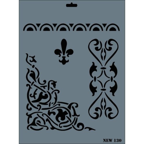 Rich New Seri N-130 Stencil 35x25 cm Rich New Seri N-130 Stencil 35x25 cm