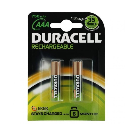 Şarjedilebilir İnce Kalem Pil 2'li AAA 750 mAh