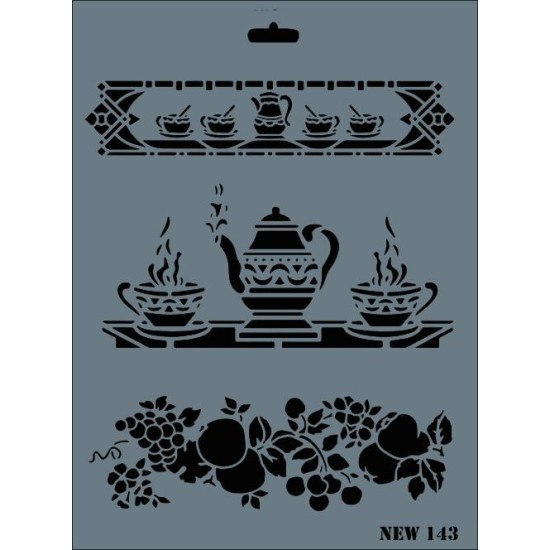 Rich New Seri N-143 Stencil 35x25 cm Rich New Seri N-143 Stencil 35x25 cm