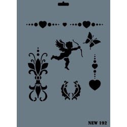 Rich New Seri N-192 Stencil 35x25 cm