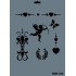 Rich New Seri N-192 Stencil 35x25 cm