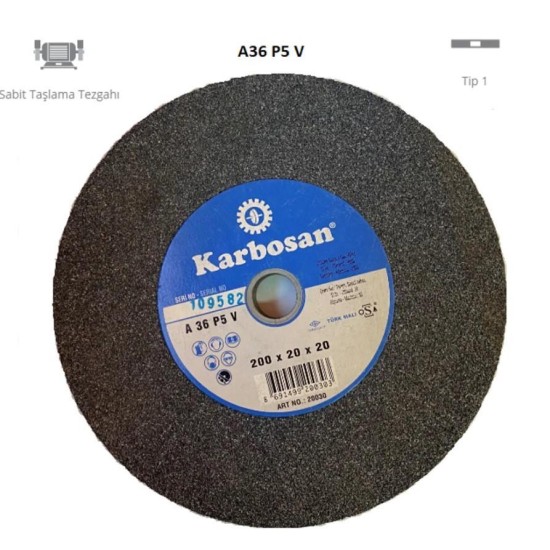Karbosan 200X20X20 36 Kum NK Taşlama Taşı Karbosan 200X20X20 36 Kum NK Taşlama Taşı