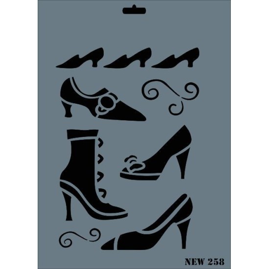 Rich New Seri N-258 Stencil 35x25 cm Rich New Seri N-258 Stencil 35x25 cm