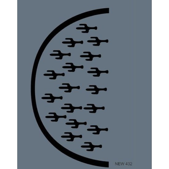 Rich New Seri N-432 Stencil 35x25 cm Rich New Seri N-432 Stencil 35x25 cm
