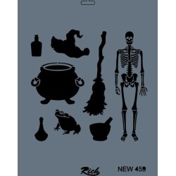 Rich New Seri N-459 Stencil 35x25 cm