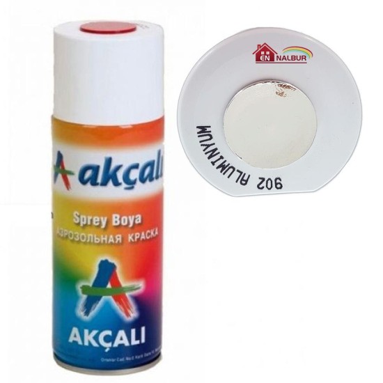 Akçalı Sprey Boya 400 ml 902 Alüminyum Akçalı Sprey Boya 400 ml 902 Alüminyum
