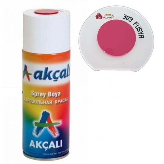 Akçalı Sprey Boya 400 ml 303 Fuşya Akçalı Sprey Boya 400 ml 303 Fuşya