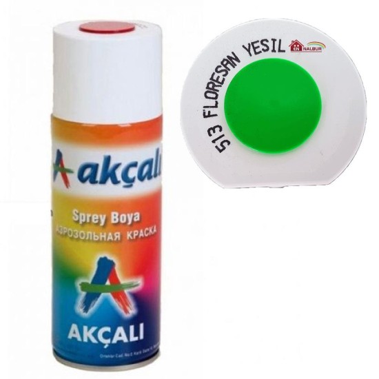 Akçalı Sprey Boya 400 ml 513 Florasan Yeşil Akçalı Sprey Boya 400 ml 513 Florasan Yeşil