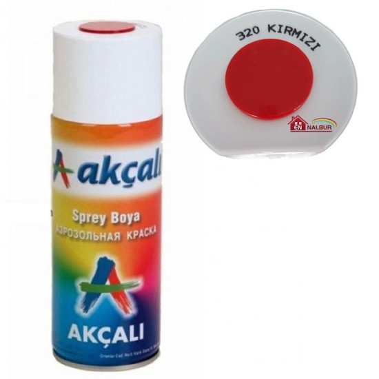Akçalı Sprey Boya 400 ml 320 Kırmızı Akçalı Sprey Boya 400 ml 320 Kırmızı