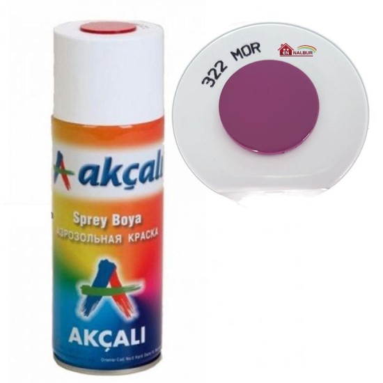 Akçalı Sprey Boya 400 ml 322 Mor Akçalı Sprey Boya 400 ml 322 Mor