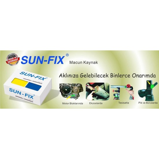 SUN FİX Üniversal Kaynak Macunu 100 Gr SUN FİX Üniversal Kaynak Macunu 100 Gr
