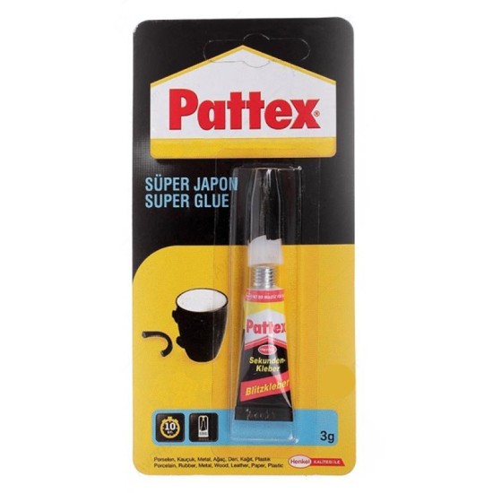 Pattex Süper Japon Yapıştırıcı 3 gr Pattex Süper Japon Yapıştırıcı 3 gr