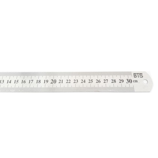 BTS 12251 Çelik Cetvel 15 cm 12 mm BTS 12251 Çelik Cetvel 15 cm 12 mm