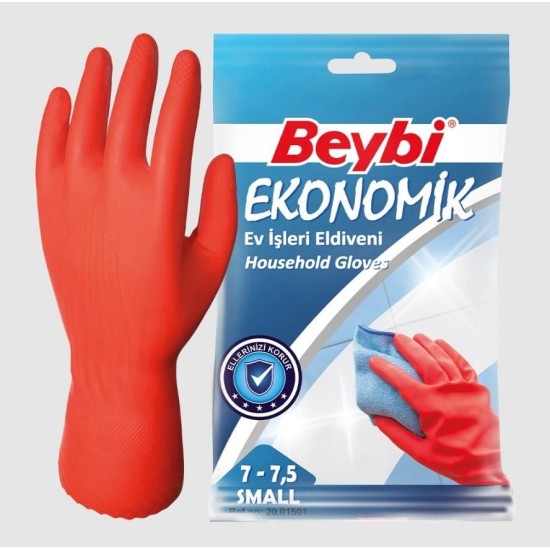 Beybi Ekonomik Lastik Eldiven No: 7 - 7,5 Beybi Ekonomik Lastik Eldiven No: 7 - 7,5