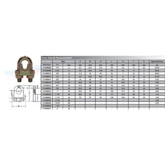 M16 Klemens ( 2 Adet ) M16 Klemens ( 2 Adet )
