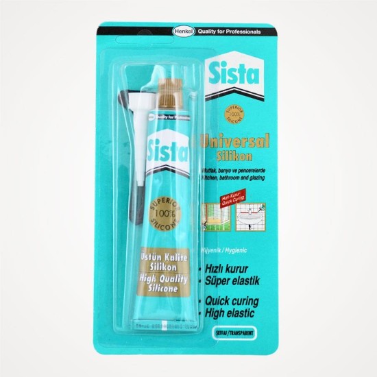 Sista Üniversal Silikon Tüp 50 Gr Şeffaf Sista Üniversal Silikon Tüp 50 Gr Şeffaf