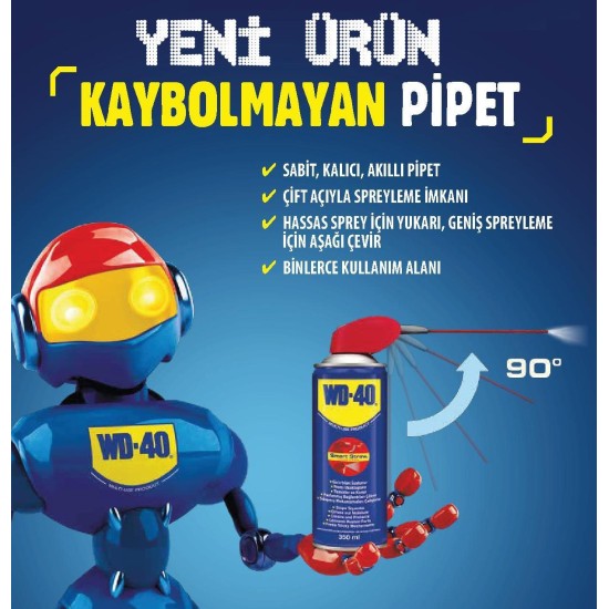 WD 40 Smart Straw Pas Sökücü Yağlayıcı 350 ml WD 40 Smart Straw Pas Sökücü Yağlayıcı 350 ml