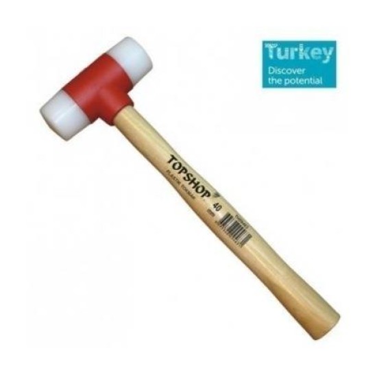Topshop 09463 Ağaç Saplı Plastik Tokmak 40 mm Topshop 09463 Ağaç Saplı Plastik Tokmak 40 mm