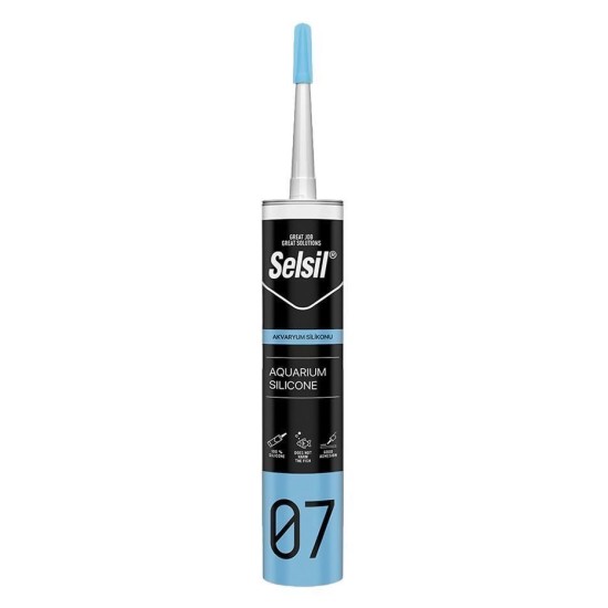 Selsil 07 Akvaryum Silikonu Şeffaf 280 ml Selsil 07 Akvaryum Silikonu Şeffaf 280 ml