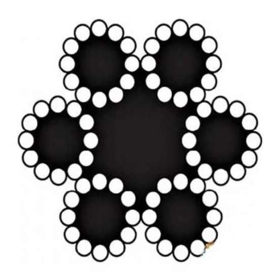 Çelik Halat 6 mm 10 Metre (6X12+7 K.ÖZ) Çelik Halat 6 mm 10 Metre (6X12+7 K.ÖZ)