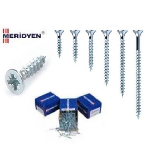 Meridyen Sunta Vidası 3,5X35 (100 Adet) Meridyen Sunta Vidası 3,5X35 (100 Adet)