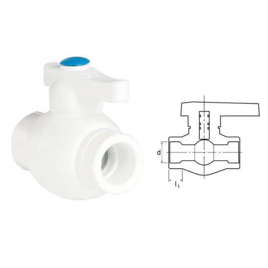 Ege Yıldız PPRC 40 mm Küresel Vana Gri Ege Yıldız PPRC 40 mm Küresel Vana Gri