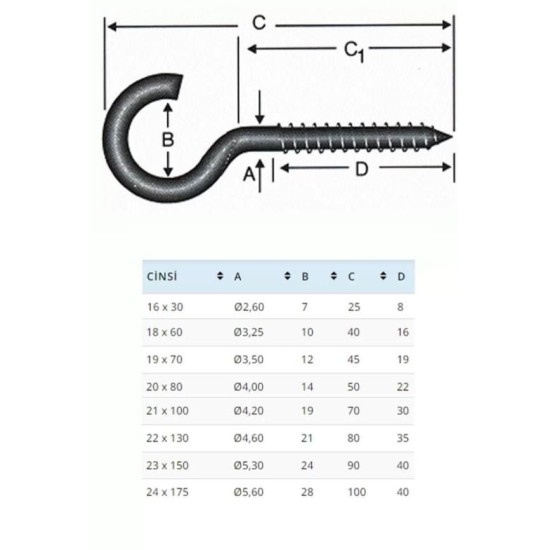 BA1860 18X60 Açık Piton 10 Adet BA1860 18X60 Açık Piton 10 Adet