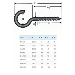 BA1970 19X70 Açık Piton 10 Adet