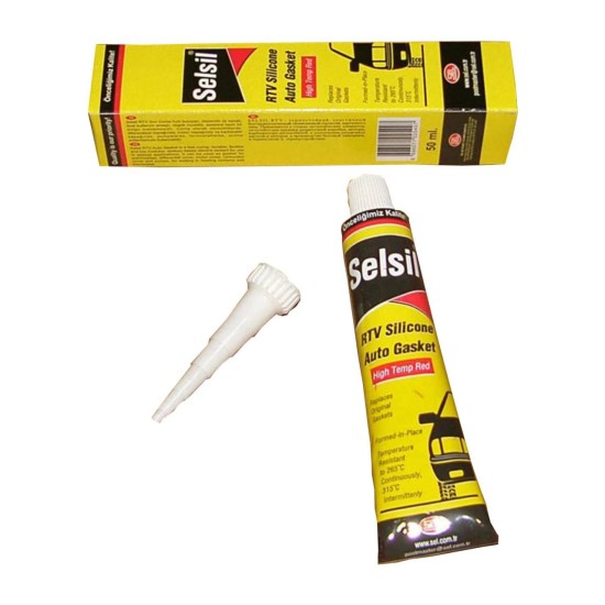 Selsil Tüp Sıvı Conta Kırmızı 50 gr Selsil Tüp Sıvı Conta Kırmızı 50 gr