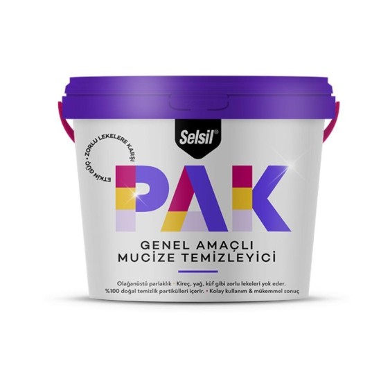 Selsil PAK Genel Amaçlı Mucize Temizleyici 500 gr Selsil PAK Genel Amaçlı Mucize Temizleyici 500 gr